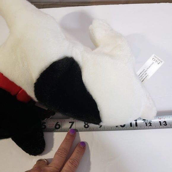 FAO Schwarz Realistic Boston Terrier Puppy Dog Plush Stuffed Animal with Tags - Picture 10 of 12